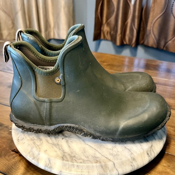 BOGS Basin Chelsea Boots Mens Sz 9 EU 42 Rubber Slip On Waterproof 79015-301 - Picture 3 of 5
